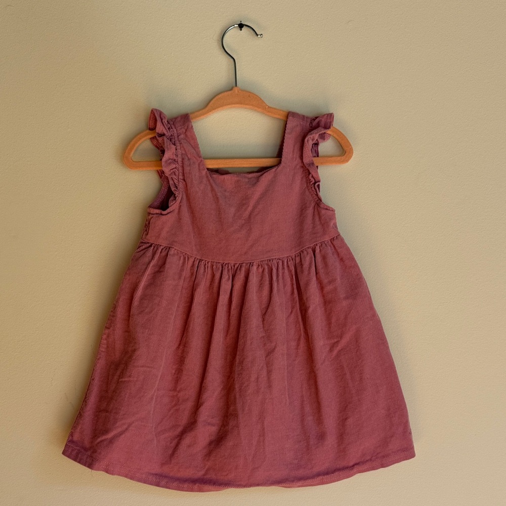 SAMMY + NAT Charming Blush Pink Corduroy Dress - Fall Classic